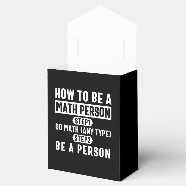 How To Be A Math Person Favour Box (Opened)
