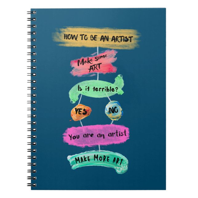 How to Be An Artist (blue) Notebook (Front)
