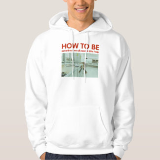 How To Be Art Freezer Hoodie White