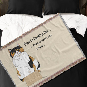 How to Catch a Cat Throw Blanket