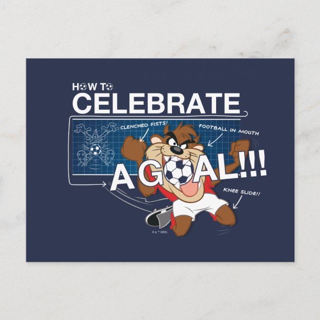 How to Celebrate a Goal With TAZ™ Postcard (Front)