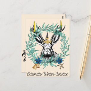How to Celebrate Winter Solstice Postcard