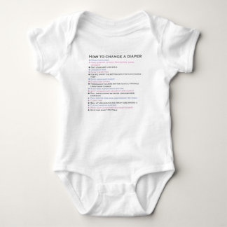 How to change a diaper baby bodysuit