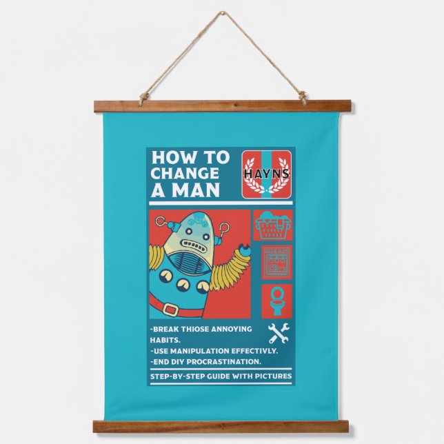 How To Change A Man Hanging Tapestry (Front)