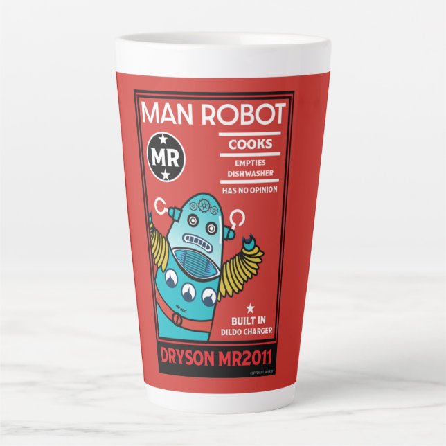 How To Change A Man Latte Mug (Front)