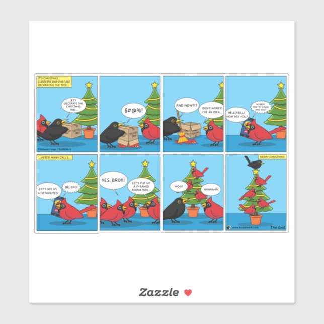How to Decorate a Christmas Tree Comic (Sheet)