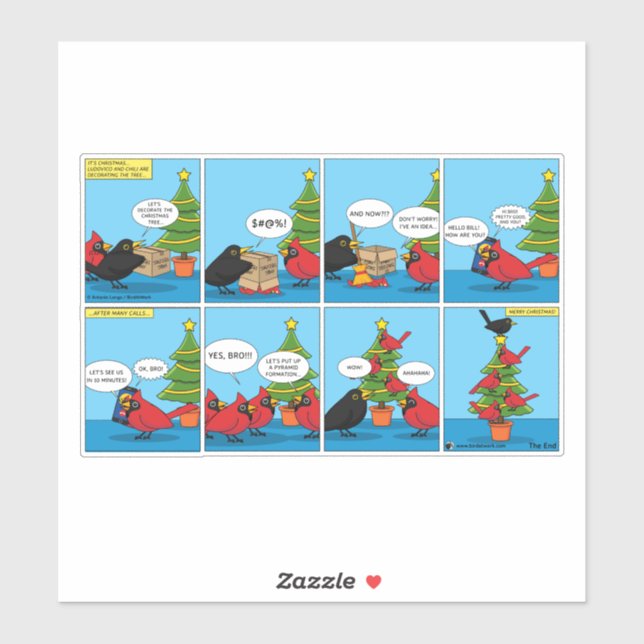 How to Decorate a Christmas Tree Comic (Sheet)