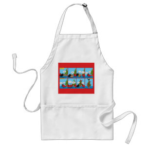How to Decorate a Christmas Tree Comic Standard Apron