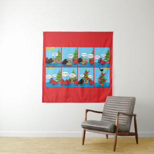 How to Decorate a Christmas Tree Comic Tapestry