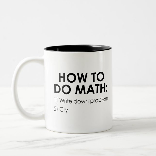 How to Do Math Two-Tone Coffee Mug (Left)