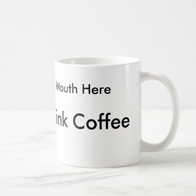 How to drink coffee for left handed people mug (Right)
