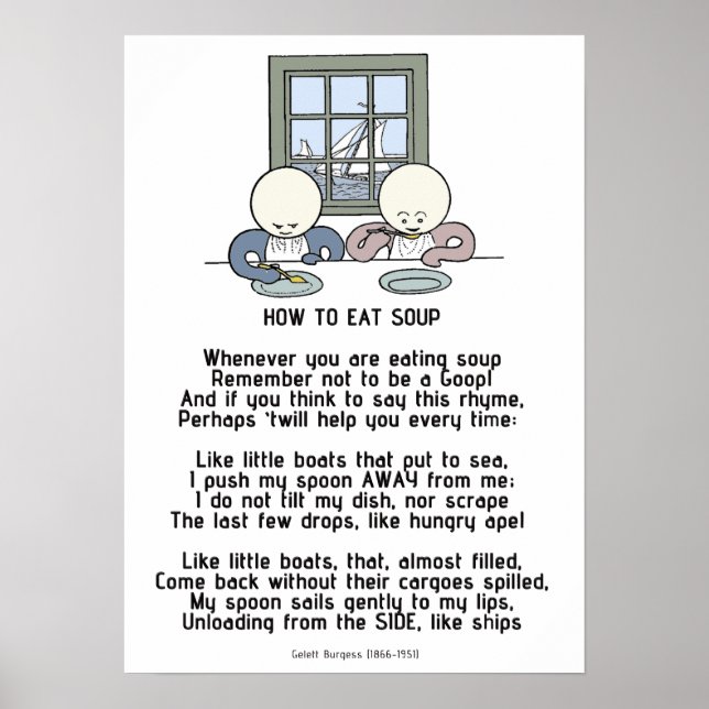 How to Eat Soup - The Goops Poster (Front)