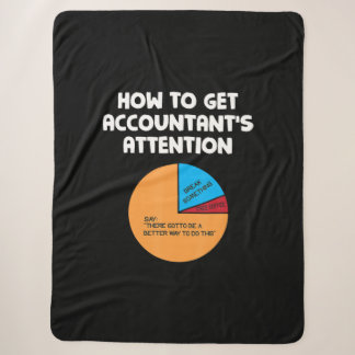 How To Get Accountant's Attention Chart Gift Sherpa Blanket