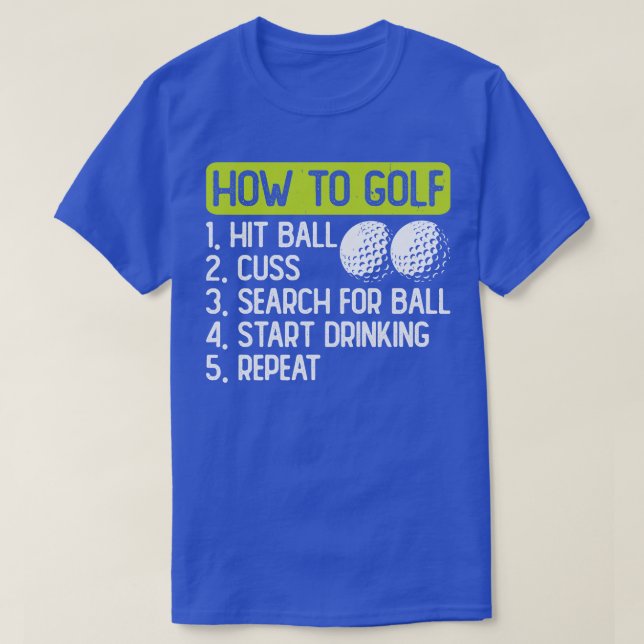 How To Golf T Shirt For Women Men 1 (Design Front)