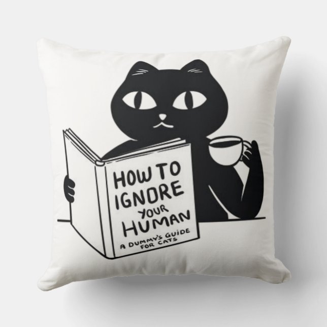 How to ignore your people cushion (Back)