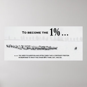 How to Join the Exclusive 1% Club Poster