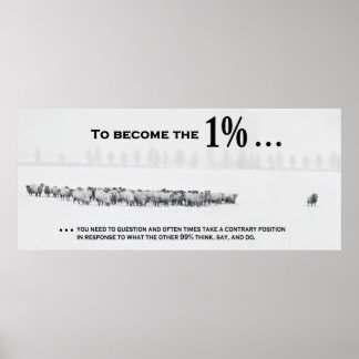 How to Join the Exclusive 1% Club Poster