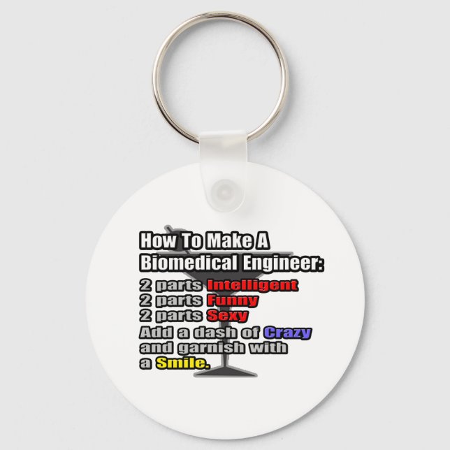 How To Make a Biomedical Engineer Key Ring (Front)