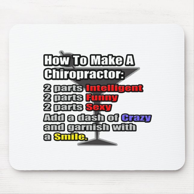 How To Make a Chiropractor Mouse Mat (Front)
