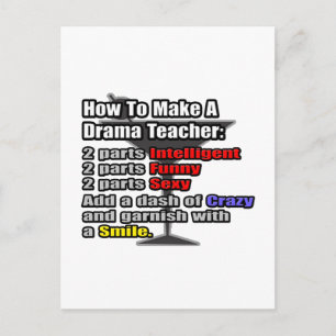 How To Make a Drama Teacher Postcard
