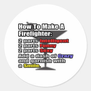 How To Make a Firefighter Classic Round Sticker