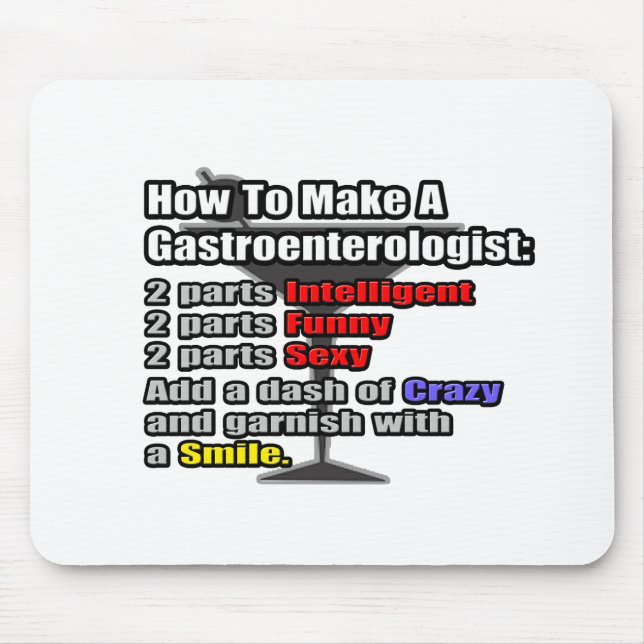 How To Make a Gastroenterologist Mouse Mat (Front)