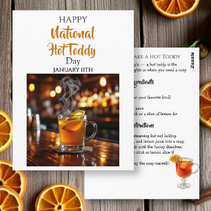 How to Make a Hot Toddy Recipe Card