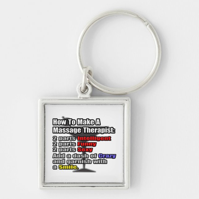 How To Make a Massage Therapist Key Ring (Front)