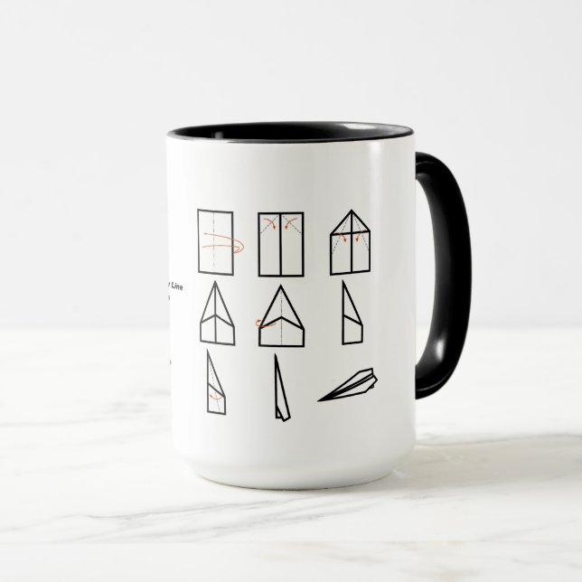 How To Make A Paper Aeroplane Mug (Front Right)