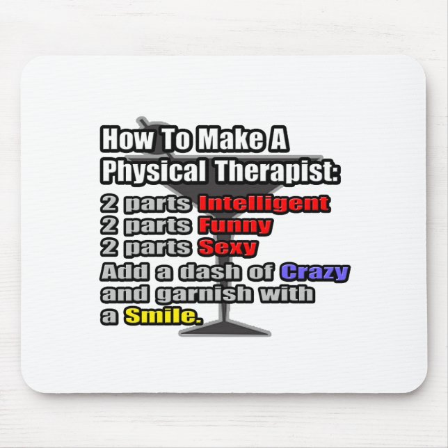 How To Make a Physical Therapist Mouse Mat (Front)