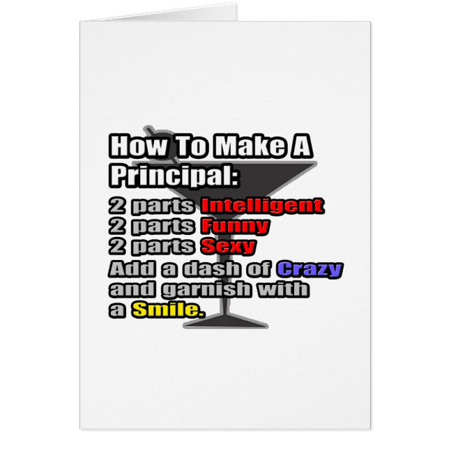 How To Make a Principal (Front)