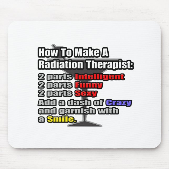 How To Make a Radiation Therapist Mouse Mat (Front)