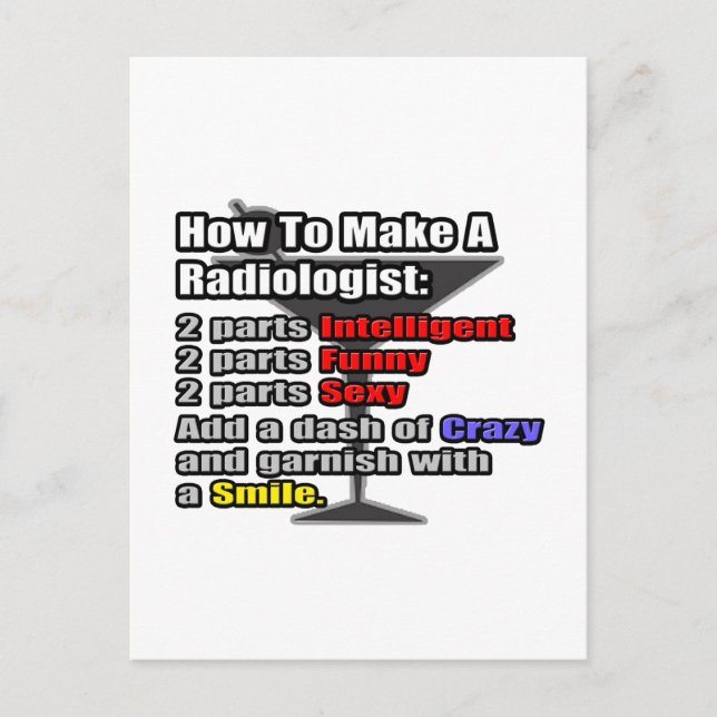 How To Make a Radiologist Postcard (Front)