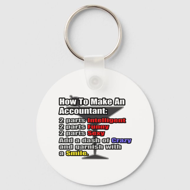 How To Make an Accountant Key Ring (Front)