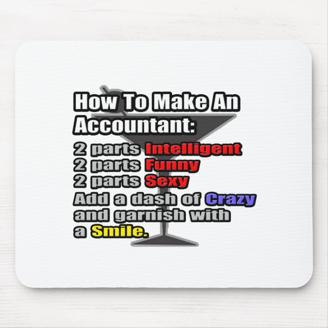 How To Make an Accountant Mouse Mat (Front)