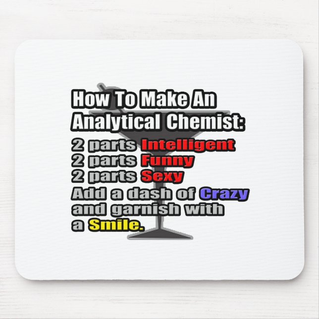 How To Make an Analytical Chemist Mouse Mat (Front)