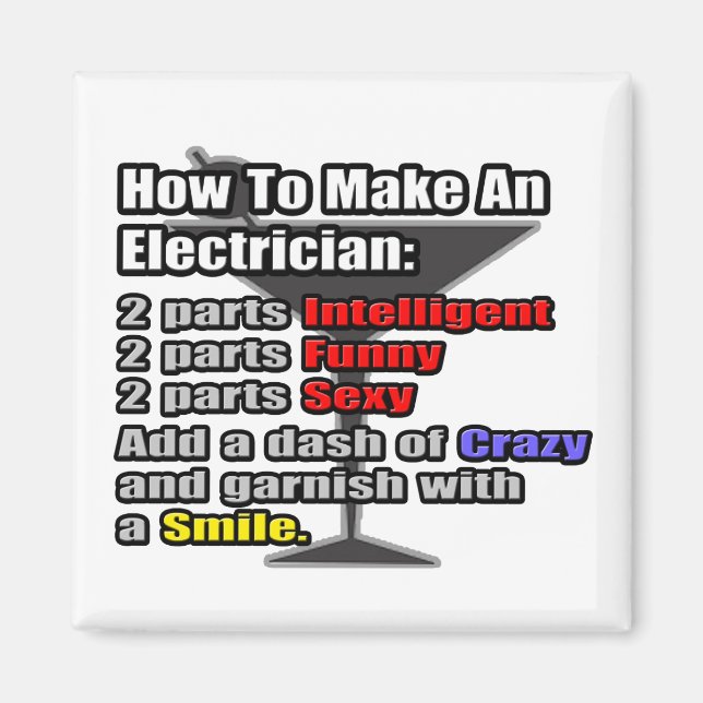 How To Make an Electrician Magnet (Front)