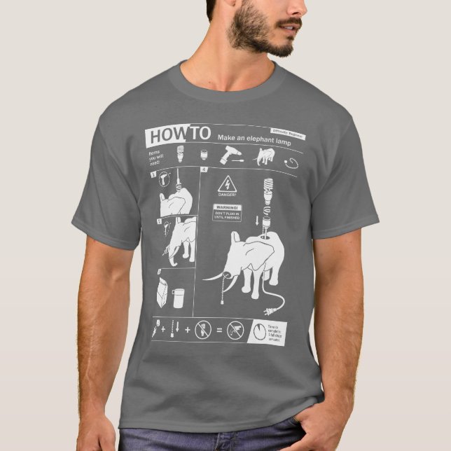 How To: Make an elephant lamp T-Shirt (Front)
