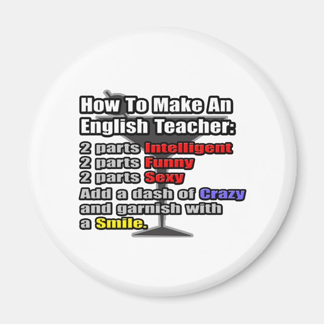 How To Make an English Teacher Magnet (Front)