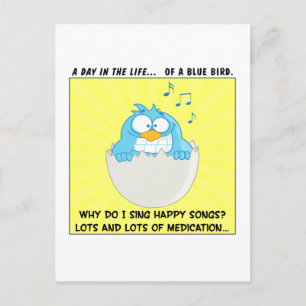 How to Make Employees Sing Like Happy Blue Birds Postcard