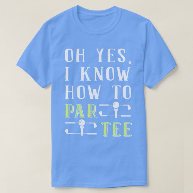 How To Par Tee Golf Golfer  (Design Front)