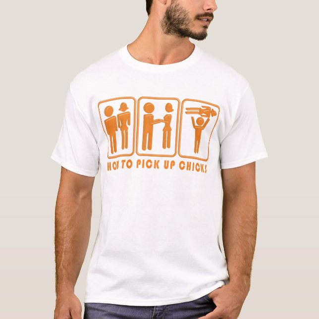 How to Pick Up Chicks...in 3D T-Shirt (Front)