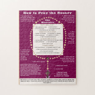 How to Pray the Rosary Jigsaw Puzzle