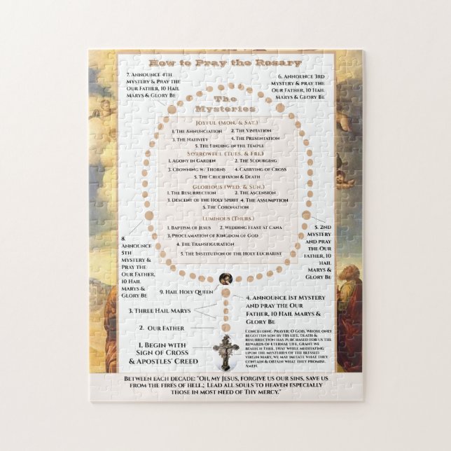 How to Pray the Rosary  Jigsaw Puzzle (Vertical)