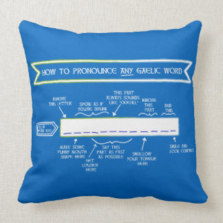 How to Pronounce Any Gaelic Word (Scots Blue) Cushion