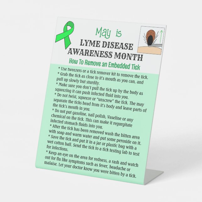 How to remove a Tick Educational Pedestal Sign (Front)