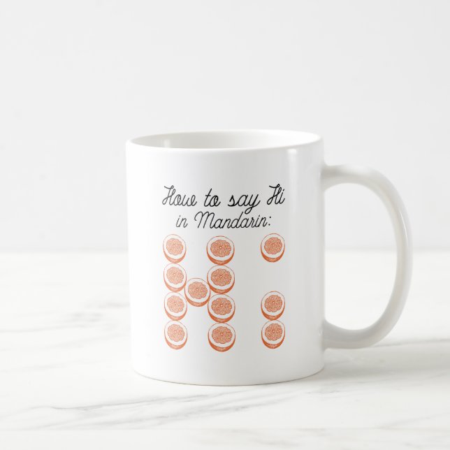 How To Say Hi In Mandarin Coffee Mug (Right)