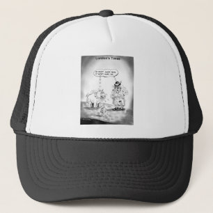 How To Scare A Big Dog Funny Cartoon Gifts & Tees Trucker Hat