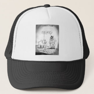 How To Scare A Big Dog Funny Cartoon Gifts & Tees Trucker Hat