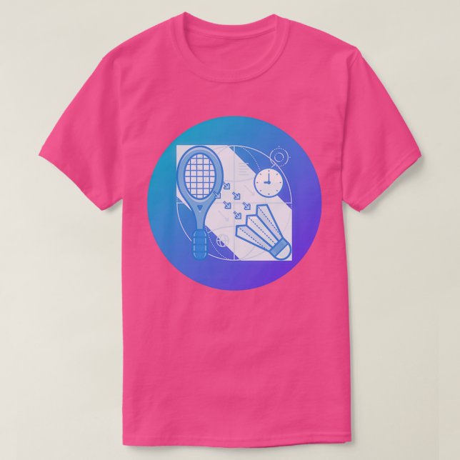 How to serve in badminton T T-Shirt (Design Front)